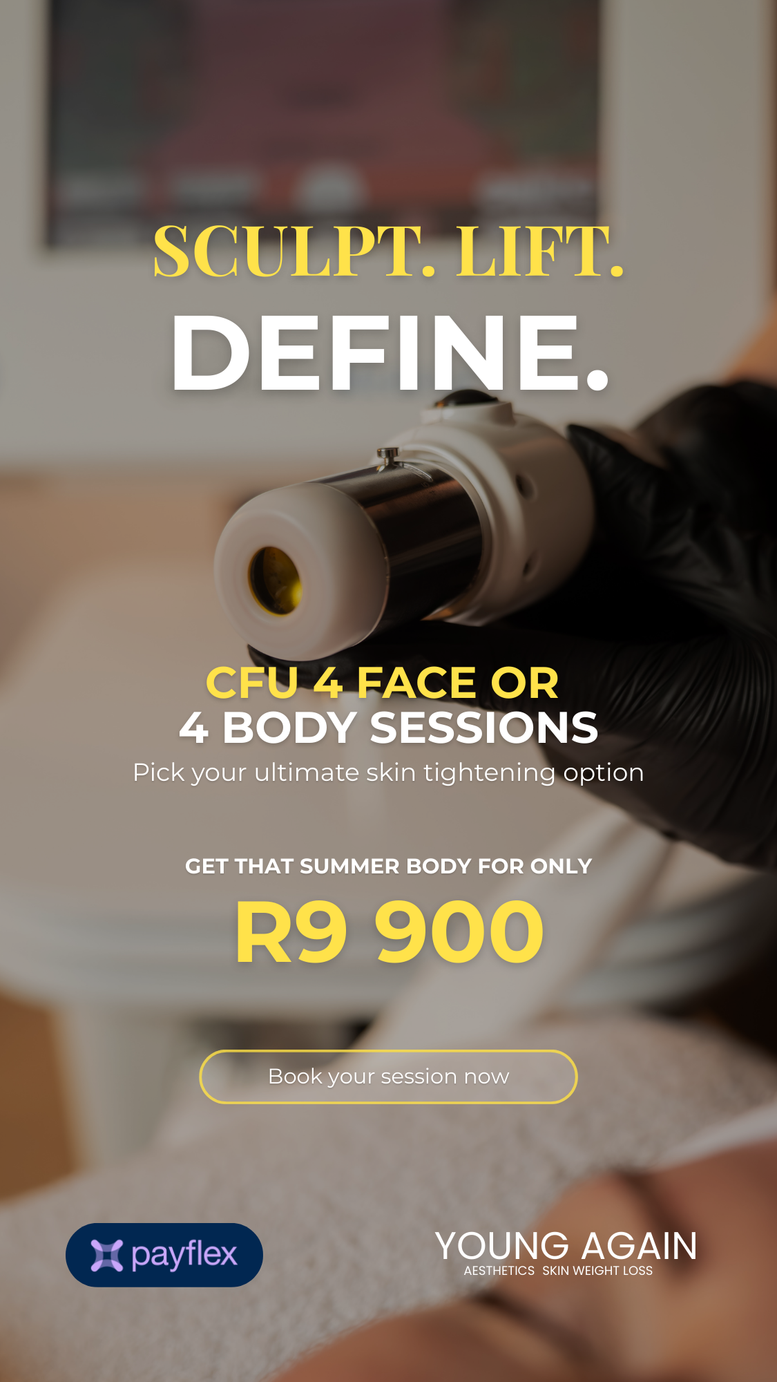 CFU ELIFE 4 Body/Face Sessions - Specials