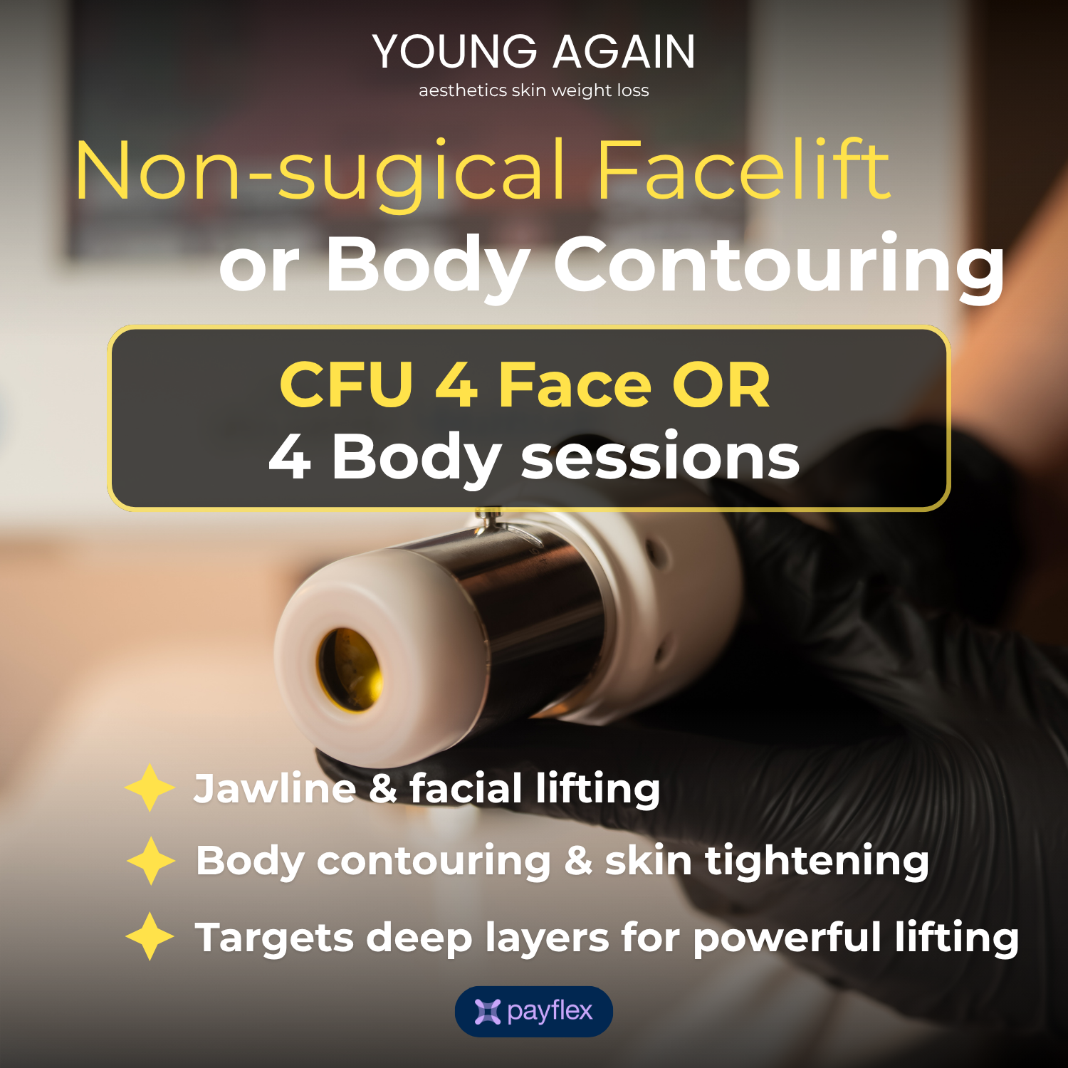 CFU ELIFE 4 Body/Face Sessions - Specials