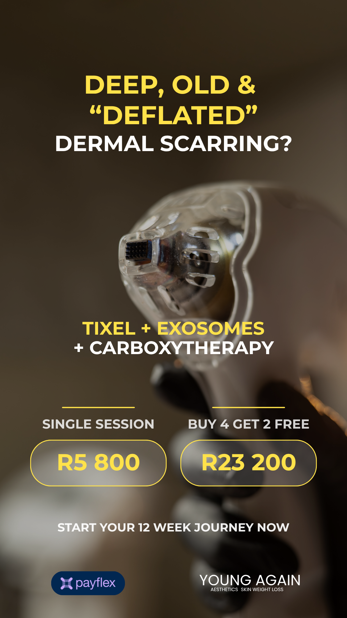 Tixel + Exosomes + Carboxy | Advanced Dermal Structural Reset - 1 SESSION - Specials